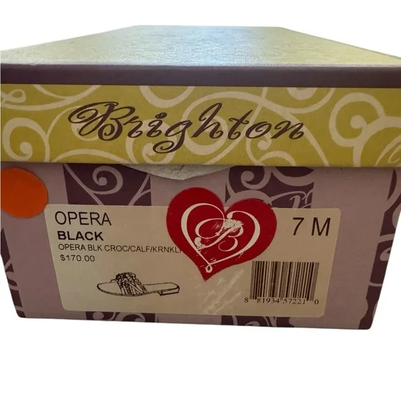 BRIGHTON Opera Black Women's Sandals - Picture 9 of 9